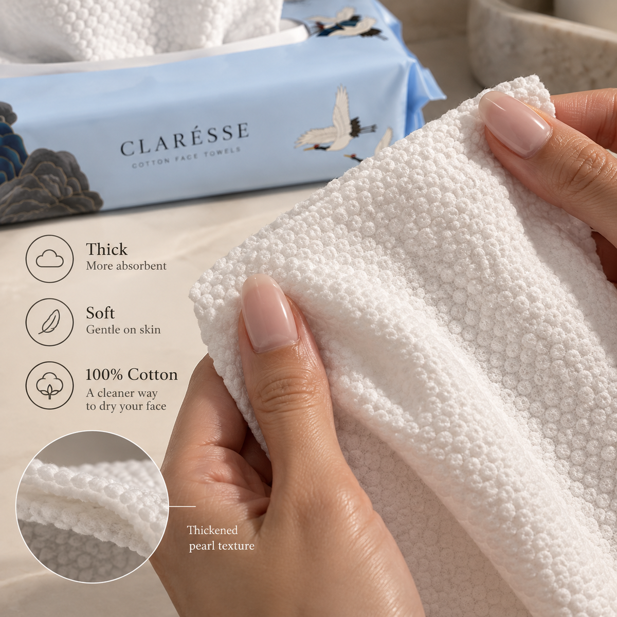 Clarésse Daily Face Towels