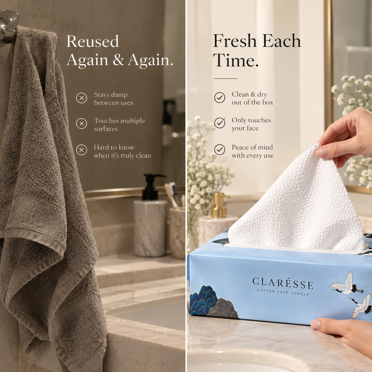 Clarésse Daily Face Towels