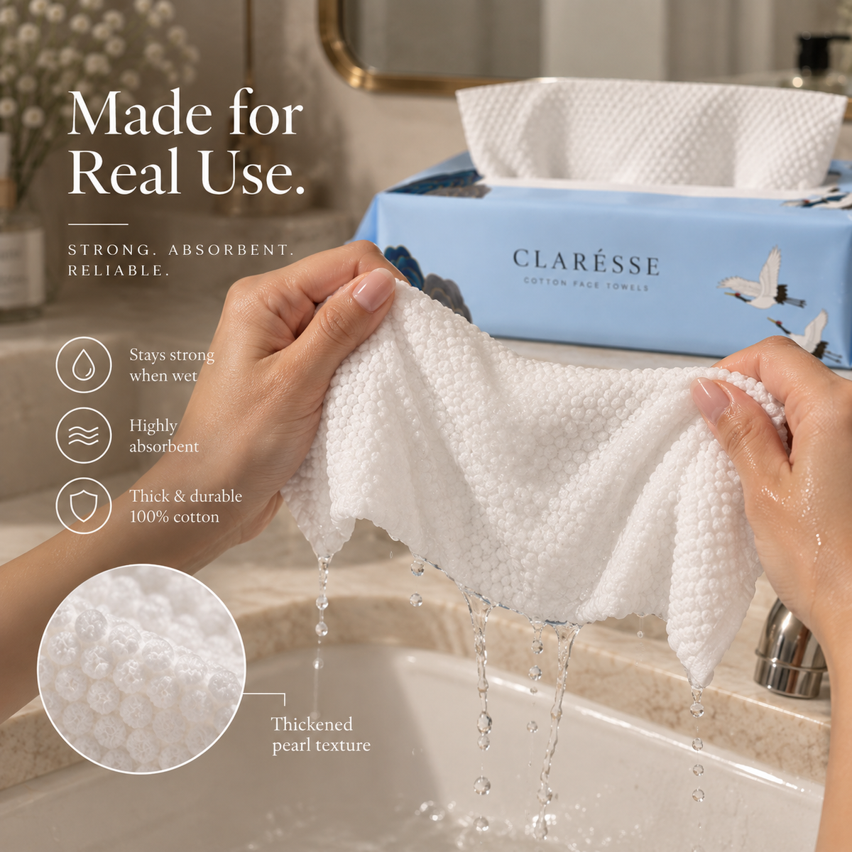 Clarésse Daily Face Towels