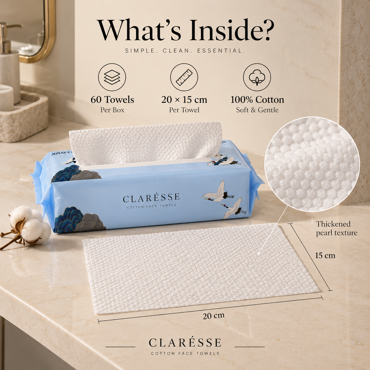 Clarésse Daily Face Towels